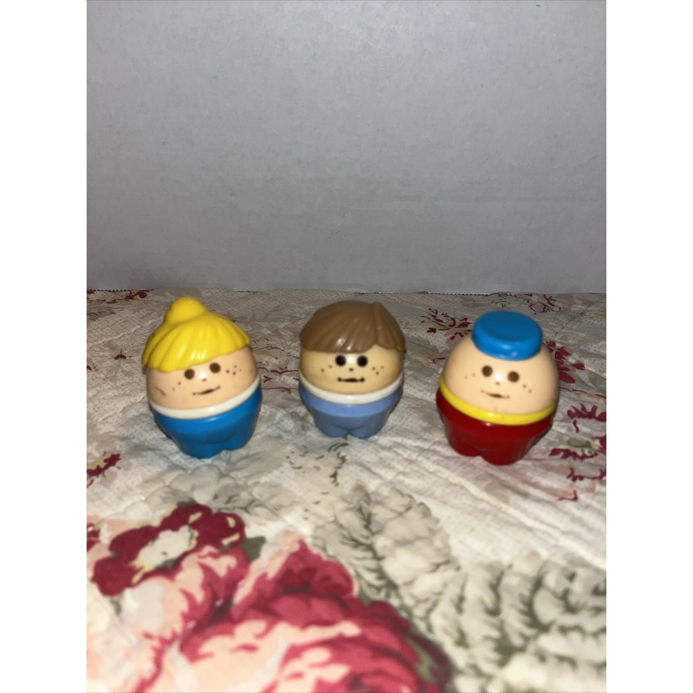 Lot Of 3 Vintage Little Tikes Toddle Tots 1 Girl And 2 Boys